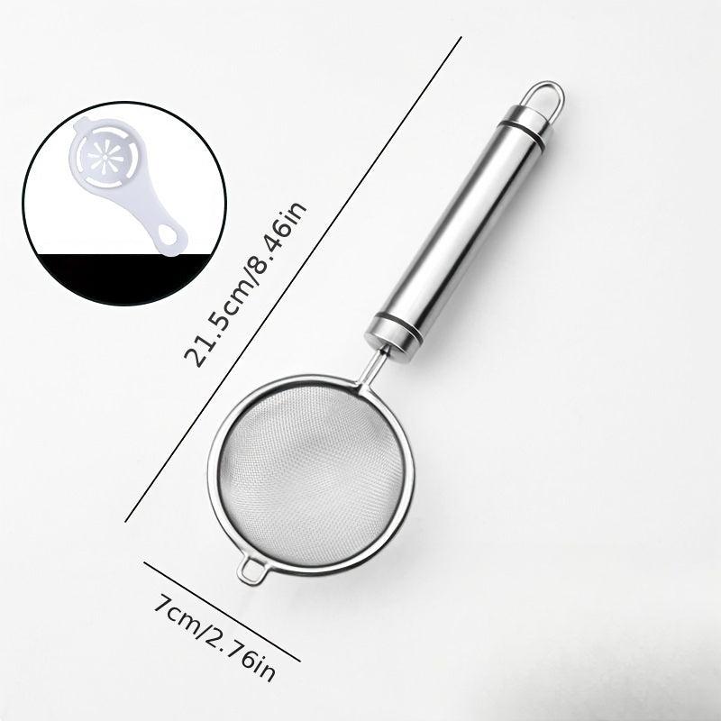 2pcs Stainless Steel Strainer & Egg Yolk Separator Kitchen Tools