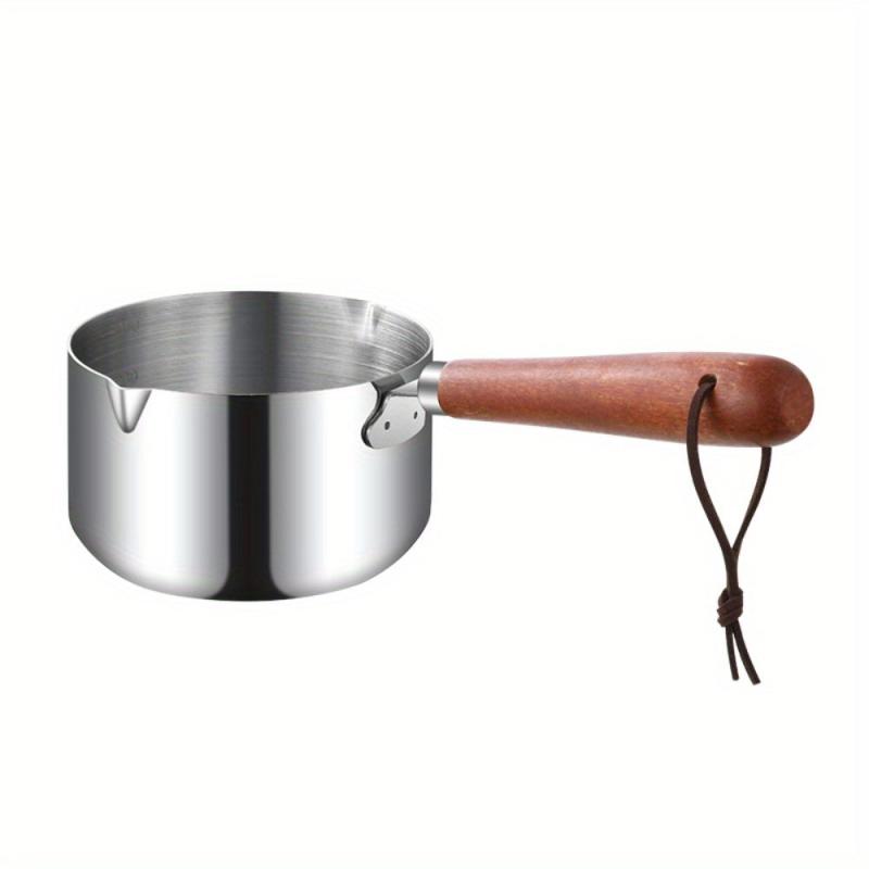 Stainless Steel Chocolate Melting Pot Mini Butter Warmer w/Heat Resistant Handle