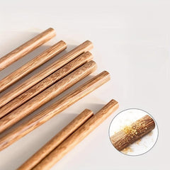 5 Pairs Chicken Wing Wood Chopsticks, Extended, Anti-scalding