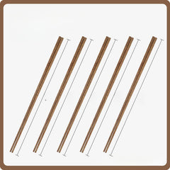 5 Pairs Chicken Wing Wood Chopsticks, Extended, Anti-scalding