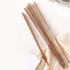 5 Pairs Chicken Wing Wood Chopsticks, Extended, Anti-scalding
