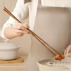 5 Pairs Chicken Wing Wood Chopsticks, Extended, Anti-scalding