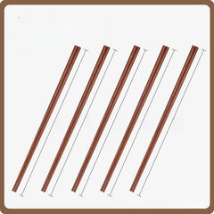5 Pairs Chicken Wing Wood Chopsticks, Extended, Anti-scalding