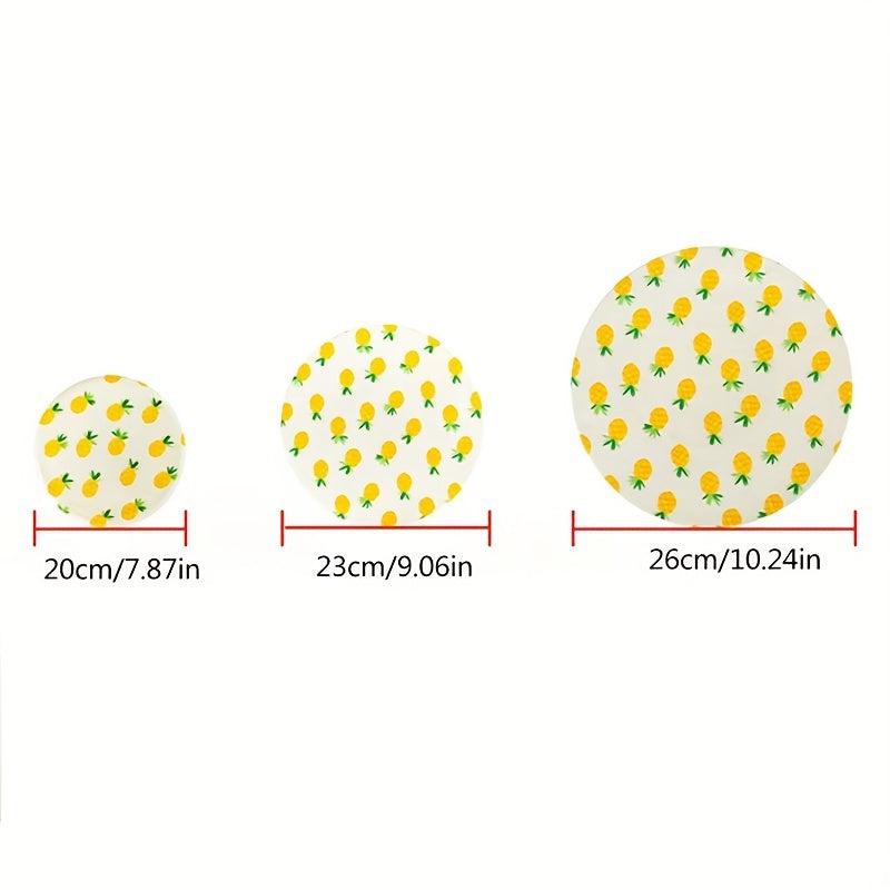3pcs Elastic Bowl Covers Stretch Wrap Food Storage Cover