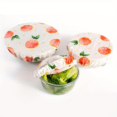 3pcs Elastic Bowl Covers Stretch Wrap Food Storage Cover