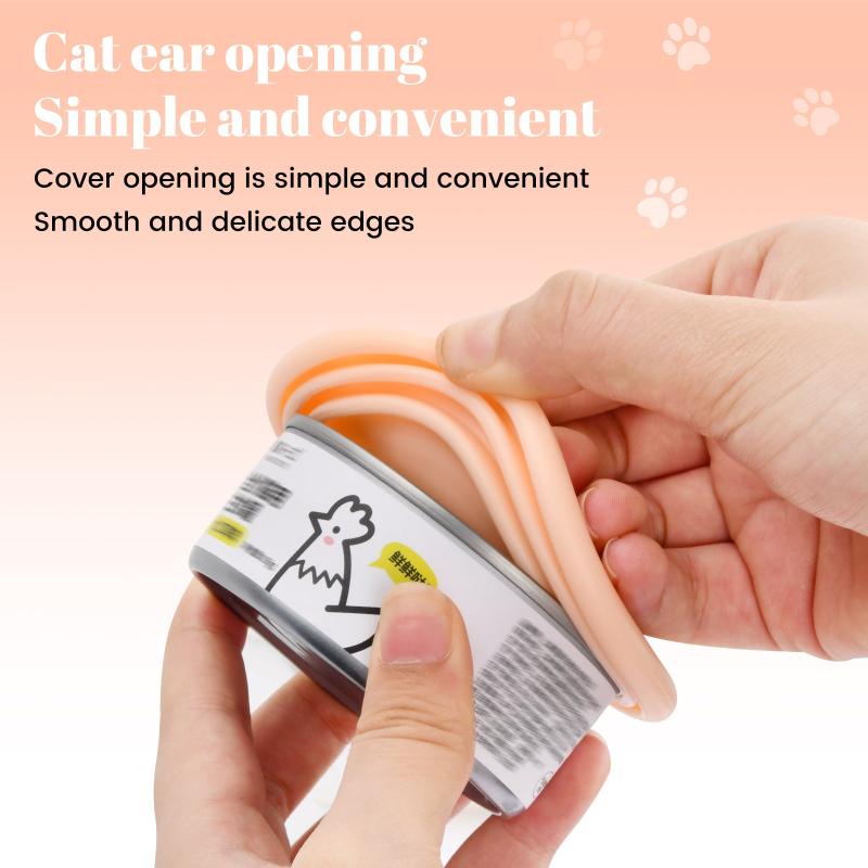 Pet Can Lid Silicone Lid For Pet Food Can Universal Sealing Lid