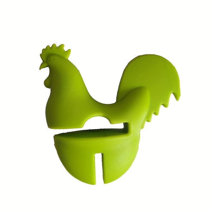 Portable Pot Clips Cartoon Silicone Spoon Holder