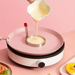 4pcs Stainless Steel Omelet Mold Fried Egg Shaper