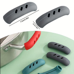 Silicone Pot Handle Covers - Heat Resistant & Anti-Scalding