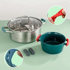 Silicone Pot Handle Covers - Heat Resistant & Anti-Scalding
