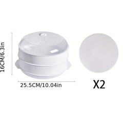 Microwave Steamer with Liner and Lid for Cooking, Bun Bread, Kitchen Supplies