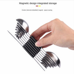 8 Magnetic Stainless Steel Measuring Spoons for Dry and Liquid Ingredients