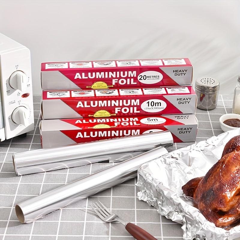 3 Rolls Aluminum Foil Sheets Heavy Duty Tin Foil Cooking