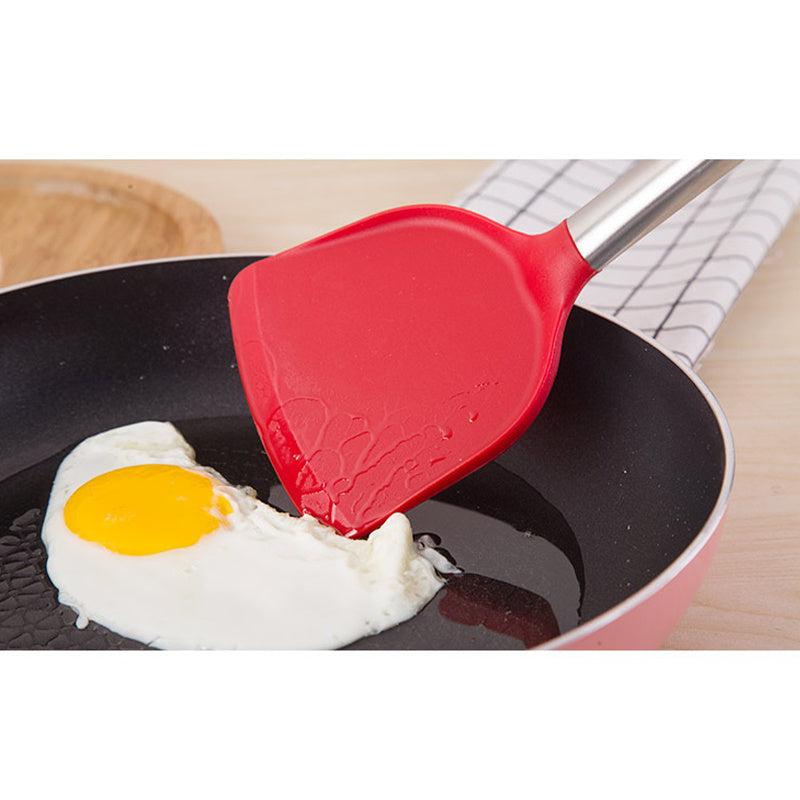 Silicone Shovel Spoon Set Non stick Cooking Spatula Kitchen Colander