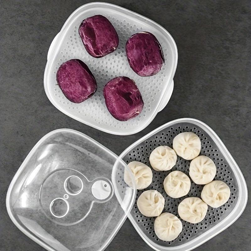 1pc Multiple Tiers Microwave Steamer for Steaming Food
