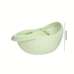 Kitchen Drain Basket Rice Washing Sieve Rice Strainer Vegetable Bowl Drainer
