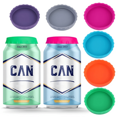 Silicone Can Lid 6.35cmx1 Reusable Dust Proof Soda Can Cover Leak Proof