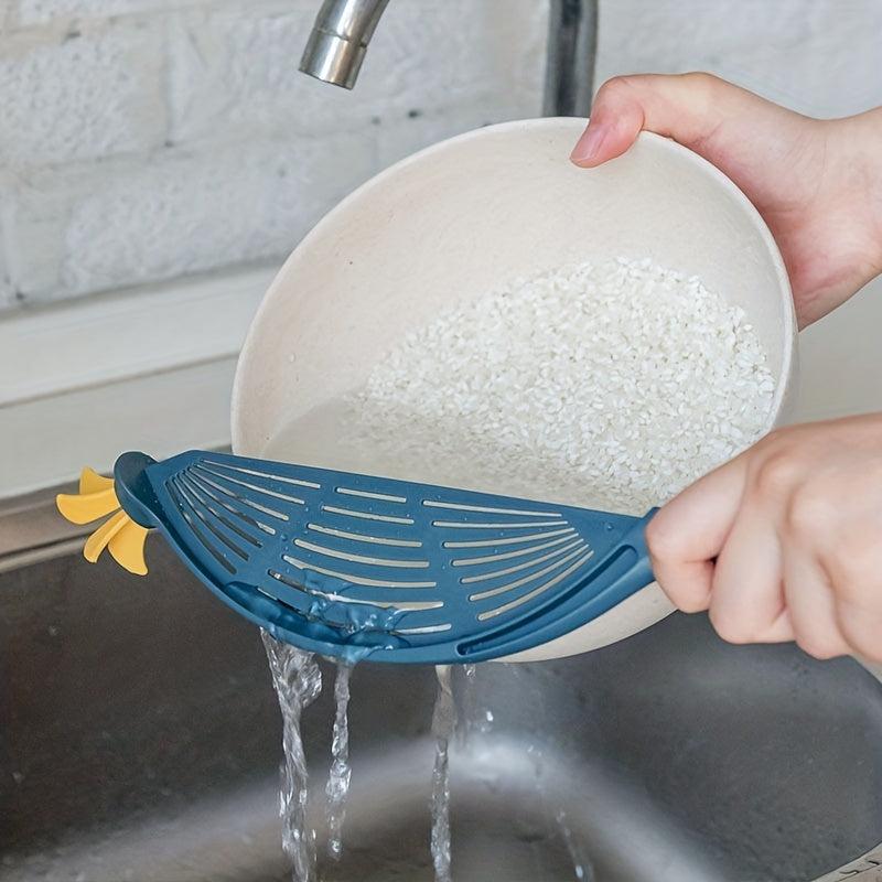 Pot Strainer Pan Pot Drainer Handles Rice Washer Strainer