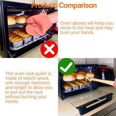 Beech Wood Baking Oven Rack Push Pull Stick