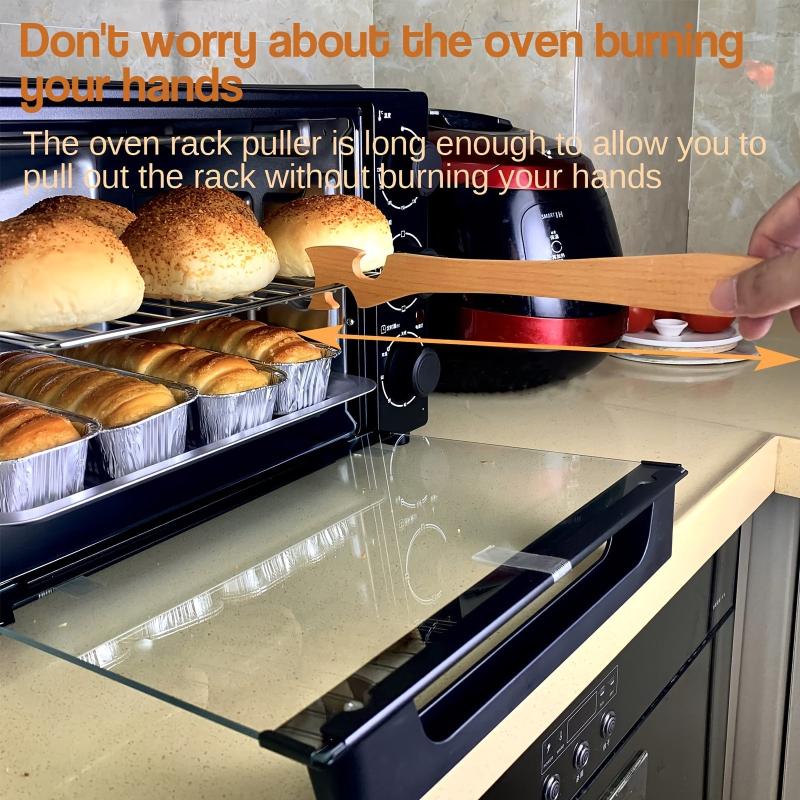 Beech Wood Baking Oven Rack Push Pull Stick