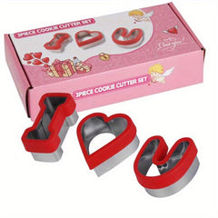 6pcs Biscuit Cutters Cookie Stamps Plunger Cutter Fondant Molds Embossing Mold