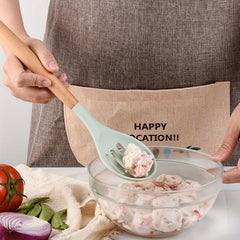 12pcs Silicone Utensil Set-Wooden Handle Heat Resistant Nonstick