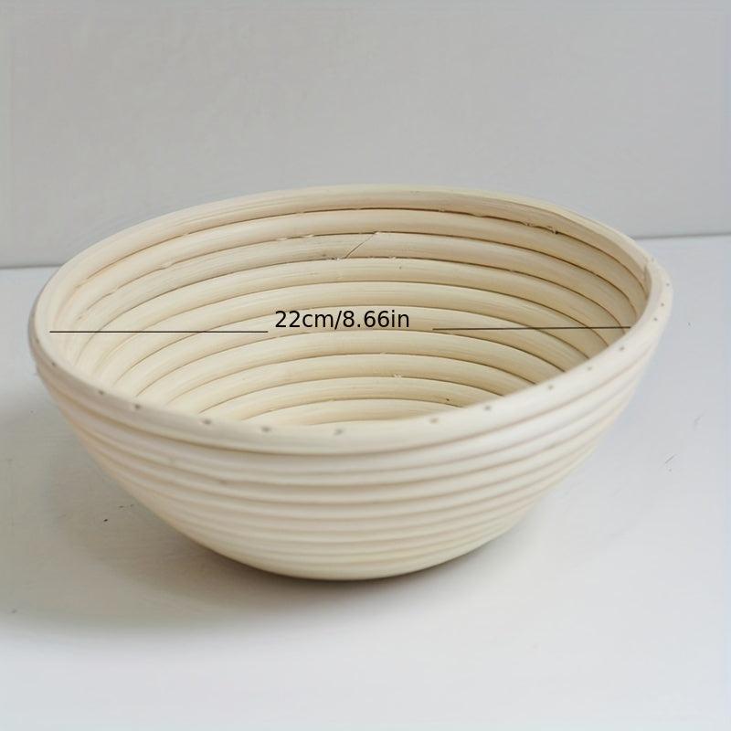 Handwoven Rattan Cane Bread Proofing Basket for Artisan Breads