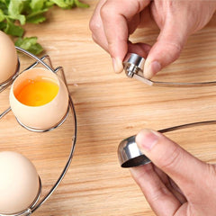 Stainless Steel Egg Shell Opener with Separator