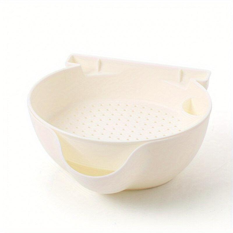 Multifunctional Double Layer Drain Basket Food Strainer Colander Bowl