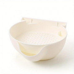 Multifunctional Double Layer Drain Basket Food Strainer Colander Bowl