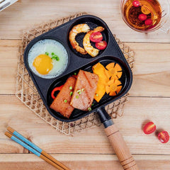 3-Hole Egg Pan Nonstick Frying Pan for Gas Stove