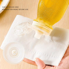 Kitchen Seasoning Bottles Set: Leak-proof Jars, Squeeze & Spray Tw