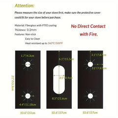3pcs Non Stick Gas Stove Top Protectors