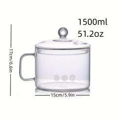 Glass Stockpot for Stove Cooking