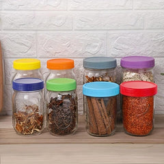 16pcs Colorful Plastic Mason Jar Lids Wide & Regular Mouth