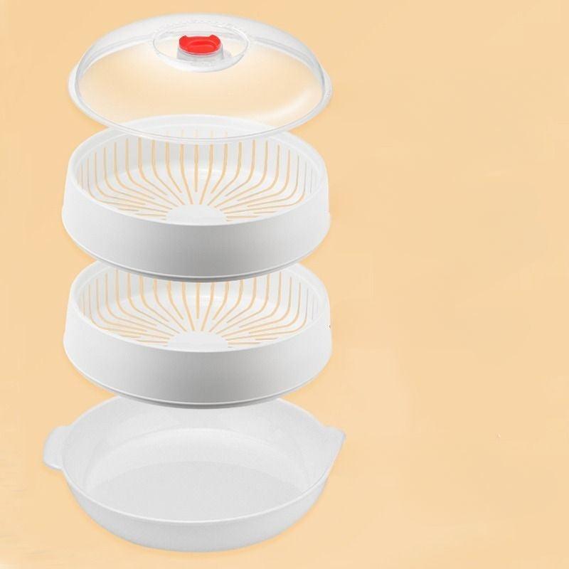 Microwave Steamer Vegetables Steamer Bowl Heating Steamer Basket