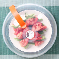 4PCS Microwave Food Anti-Sputtering Lid Heat Resistant With Handle