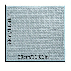 4pcs Waffle Square Plaid Dish Cloths - Soft & Quick Dry Kitchen Cleaning Rags