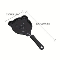 Cartoon Animals Frying Pan 13.0cm Stainless Steel Skillet Mini Egg Fry Pan