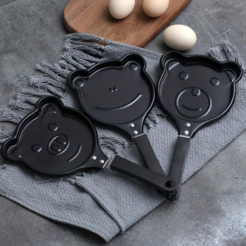 Cartoon Animals Frying Pan 13.0cm Stainless Steel Skillet Mini Egg Fry Pan