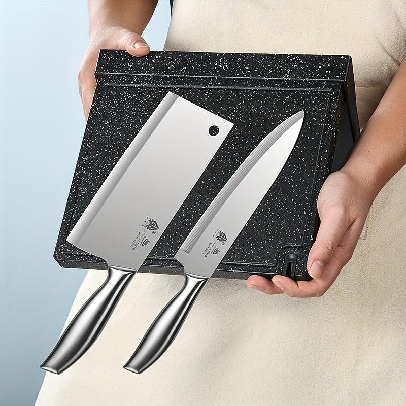 3-in-1 Magnetic Holder Cutting Board Storage Organizer Kitchen Gadget