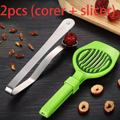 2pcs Jujube Corer Stainless Steel Household Tools