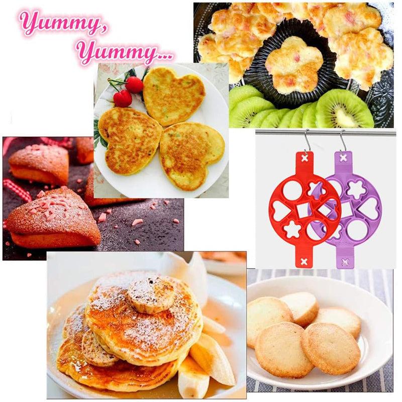 1pc 7 Holes Egg Omelettes Maker Mold Nonstick Silicone Pancake Mould