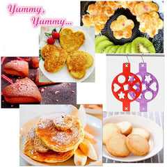 1pc 7 Holes Egg Omelettes Maker Mold Nonstick Silicone Pancake Mould