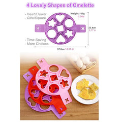 1pc 7 Holes Egg Omelettes Maker Mold Nonstick Silicone Pancake Mould