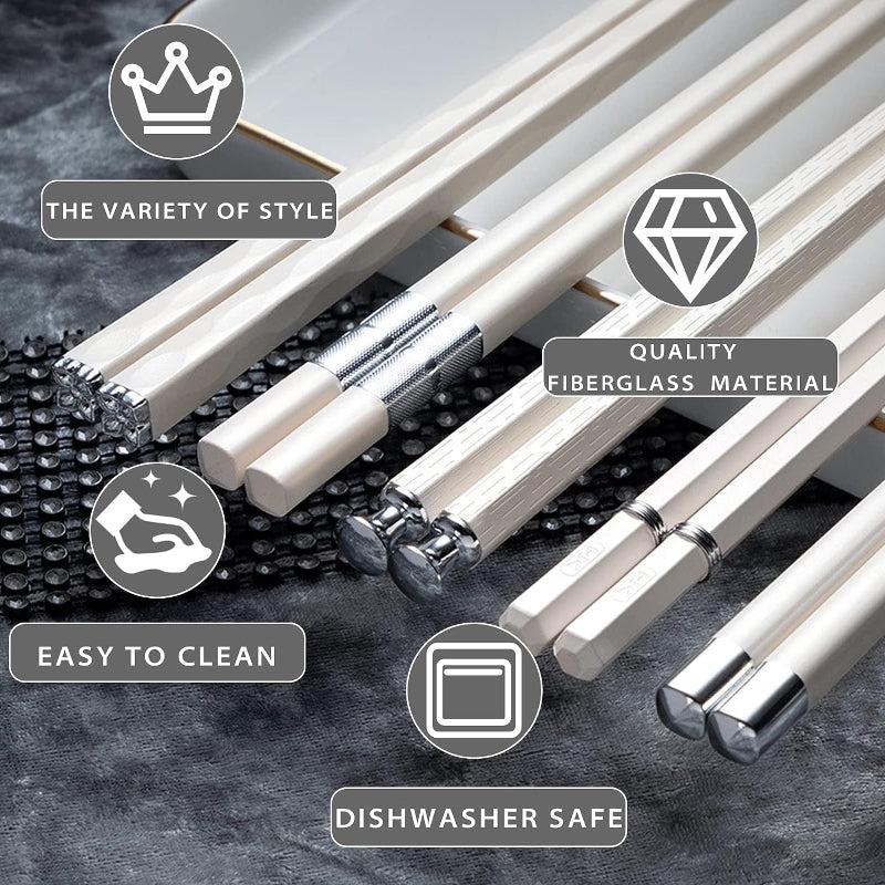 10 Pairs Dining Etiquette Chopsticks Set