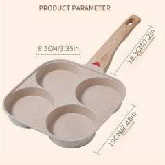 Non Stick Egg Frying Pan 2 4 Holes Pancake Mini Pancakes Fried Egg Burger Pan