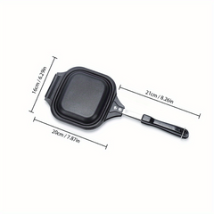 Square Double Sided Pancake Pan 15 Sandwich Maker Multifunction Baking Pan Iron