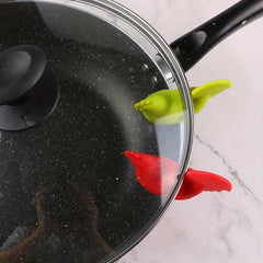 Silicone Pot Clip w/ Chicken & Rooster for Kitchen/Home Use