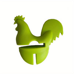 Silicone Pot Clip w/ Chicken & Rooster for Kitchen/Home Use